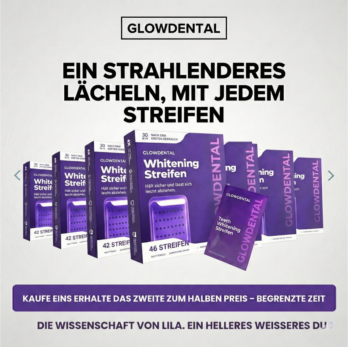 GLOWDENTAL™ Anti-Gelbstich-Strips