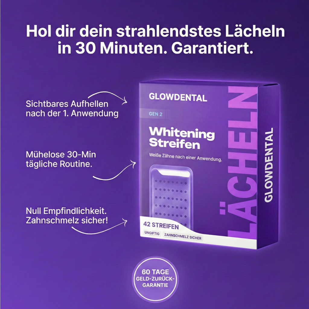 GLOWDENTAL™ Anti-Gelbstich-Strips